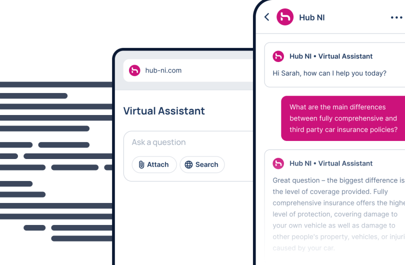 Virtual assistant dark mode